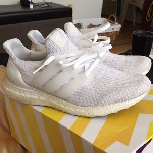 Adidas All-White Ultraboost Mens 9